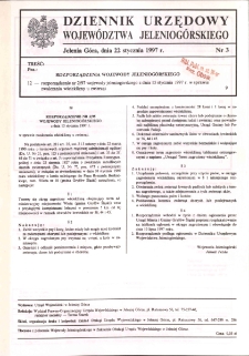 Dziennik Urzędowy Województwa Jeleniogórskiego, 1997, nr 3