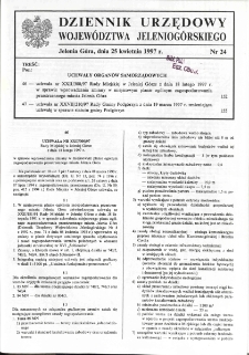 Dziennik Urzędowy Województwa Jeleniogórskiego, 1997, nr 24