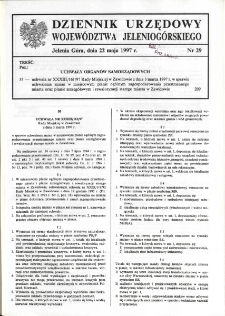 Dziennik Urzędowy Województwa Jeleniogórskiego, 1997, nr 29