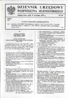 Dziennik Urzędowy Województwa Jeleniogórskiego, 1997, nr 50