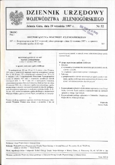 Dziennik Urzędowy Województwa Jeleniogórskiego, 1997, nr 52