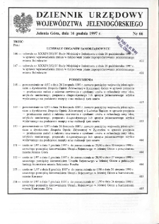 Dziennik Urzędowy Województwa Jeleniogórskiego, 1997, nr 66