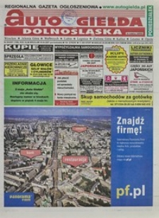 Auto Giełda Dolnośląska : regionalna gazeta ogłoszeniowa, 2007, nr 50 (1588) [30.04]