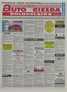 Auto Giełda Dolnośląska : regionalna gazeta ogłoszeniowa, 2007, nr 71 (1609) [20.06]
