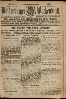 Waldenburger Wochenblatt, Jg. 62, 1916, nr 154