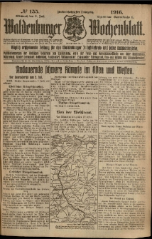 Waldenburger Wochenblatt, Jg. 62, 1916, nr 155