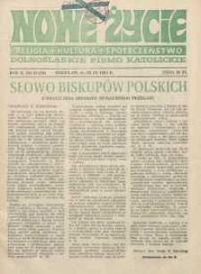 Nowe Życie :dolnośląskie pismo katolickie : religia, kultura, społeczeństwo, 1984, nr 16 (30)