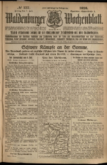 Waldenburger Wochenblatt, Jg. 62, 1916, nr 157