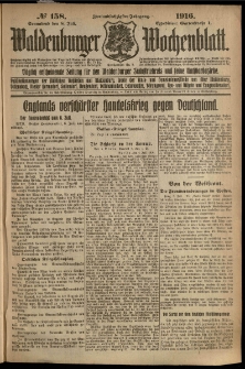 Waldenburger Wochenblatt, Jg. 62, 1916, nr 158