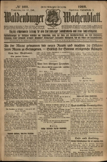 Waldenburger Wochenblatt, Jg. 62, 1916, nr 162