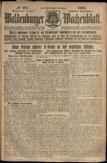 Waldenburger Wochenblatt, Jg. 62, 1916, nr 167