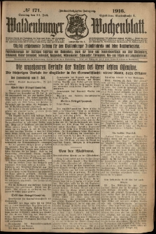 Waldenburger Wochenblatt, Jg. 62, 1916, nr 171
