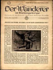 Der Wanderer im Riesengebirge, 1943, nr 3-4