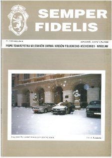 Semper Fidelis : pismo Towarzystwa Miłośników Lwowa i Kresów Południowo-Wschodnich, 2000, nr 1 (54)