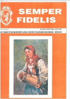 Semper Fidelis : pismo Towarzystwa Miłośników Lwowa i Kresów Południowo-Wschodnich, 2002, nr 2 (67)