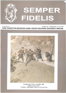 Semper Fidelis : pismo Towarzystwa Miłośników Lwowa i Kresów Południowo-Wschodnich, 2002, nr 5 (70)