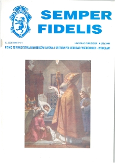 Semper Fidelis : pismo Towarzystwa Miłośników Lwowa i Kresów Południowo-Wschodnich, 2001, nr 6 (65)