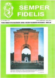 Semper Fidelis : pismo Towarzystwa Miłośników Lwowa i Kresów Południowo-Wschodnich, 2005, nr 3 (86)