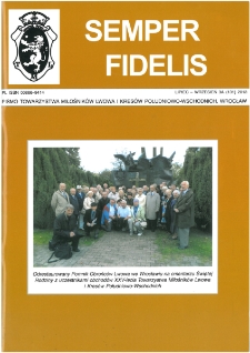 Semper Fidelis : pismo Towarzystwa Miłośników Lwowa i Kresów Południowo-Wschodnich, 2013, nr 3 (130)