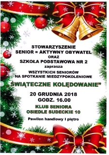 Świąteczne kolędowanie - plakat [Dokument życia społecznego]