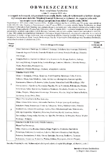 Obwieszczenie Burmistrza Miasta Świebodzice : o okręgach wyborczych, ich granicach, numerach i liczbie radnych wybieranych w każdym okręgu wyborczym oraz siedzibie Miejskiej Komisji Wyborczej w wyborach do organu jednostek samorządu terytorialnego zarządzonych na dzień 21 października 2018 - afisz [Dokument życia społecznego]