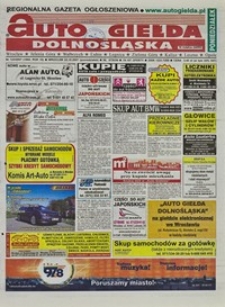 Auto Giełda Dolnośląska : regionalna gazeta ogłoszeniowa, 2007, nr 123 (1660) [22.10]