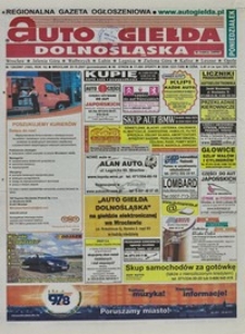 Auto Giełda Dolnośląska : regionalna gazeta ogłoszeniowa, 2007, nr 126 (1663) [29.10]