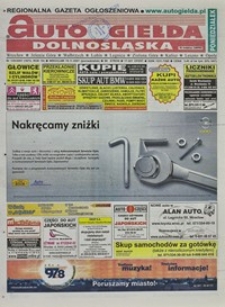 Auto Giełda Dolnośląska : regionalna gazeta ogłoszeniowa, 2007, nr 135 (1672) [19.11]