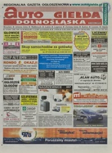 Auto Giełda Dolnośląska : regionalna gazeta ogłoszeniowa, 2007, nr 147 (1684) [17.12]