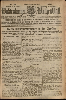 Waldenburger Wochenblatt, Jg. 62, 1916, nr 197