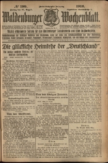 Waldenburger Wochenblatt, Jg. 62, 1916, nr 199