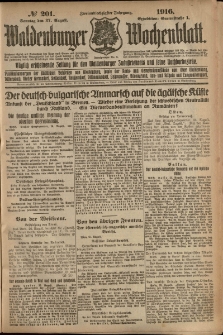 Waldenburger Wochenblatt, Jg. 62, 1916, nr 201