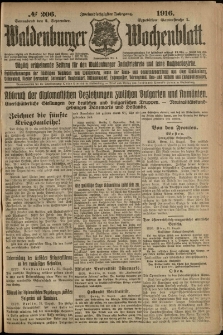 Waldenburger Wochenblatt, Jg. 62, 1916, nr 206