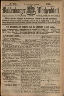 Waldenburger Wochenblatt, Jg. 62, 1916, nr 226