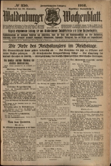 Waldenburger Wochenblatt, Jg. 62, 1916, nr 230