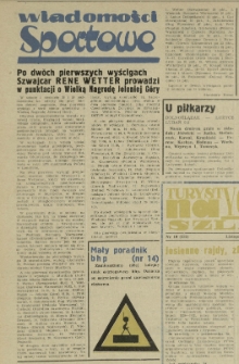 Po dwóch pierwszych wyścigach Szwajcar Rene Wetter prowadzi w punktacji o Wielką Nagrodę Jeleniej Góry