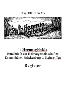Register’s Heemteglöckla - Rundbriefe der Heimatgemeinschaften Krummhübel-Brückenberg u. Steinseiffen [Dokument elektroniczny]