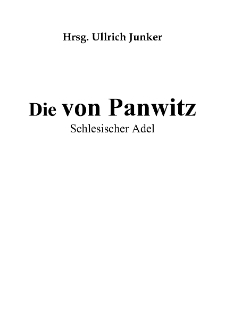 Die von Panwitz : Schlesischer Adel [Dokument elektroniczny]