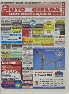 Auto Giełda Dolnośląska : regionalna gazeta ogłoszeniowa, 2008, nr 25 (1713) [29.02]