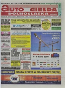 Auto Giełda Dolnośląska : regionalna gazeta ogłoszeniowa, 2008, nr 26 (1714) [3.03]