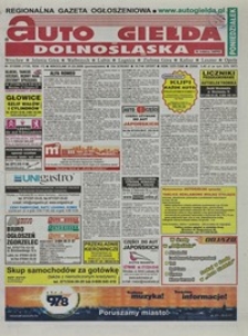 Auto Giełda Dolnośląska : regionalna gazeta ogłoszeniowa, 2008, nr 37 (1725) [31.03]