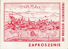 XXV Wrzesień Jeleniogórski : zaproszenie [Dokumenty życia społecznego]