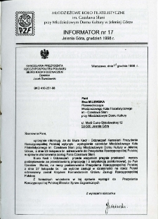 Informator, 1998, nr 17, grudzień