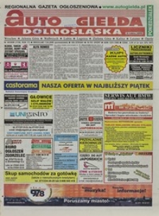 Auto Giełda Dolnośląska : regionalna gazeta ogłoszeniowa, 2008, nr 40 (1728) [7.04]