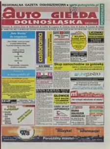 Auto Giełda Dolnośląska : regionalna gazeta ogłoszeniowa, 2008, nr 54 (1742) [12.05]