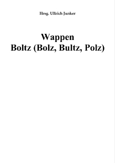 Wappen Boltz (Bolz, Bultz, Polz) [Dokument elektroniczny]