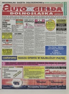 Auto Giełda Dolnośląska : regionalna gazeta ogłoszeniowa, 2008, nr 80 (1768) [14.07]