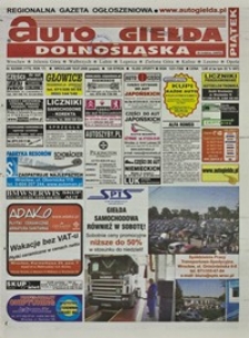 Auto Giełda Dolnośląska : regionalna gazeta ogłoszeniowa, 2008, nr 82 (1770) [18.07]