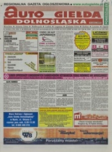 Auto Giełda Dolnośląska : regionalna gazeta ogłoszeniowa, 2008, nr 92 (1780) [11.08]