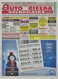 Auto Giełda Dolnośląska : regionalna gazeta ogłoszeniowa, 2008, nr 115 (1803) [6.10]